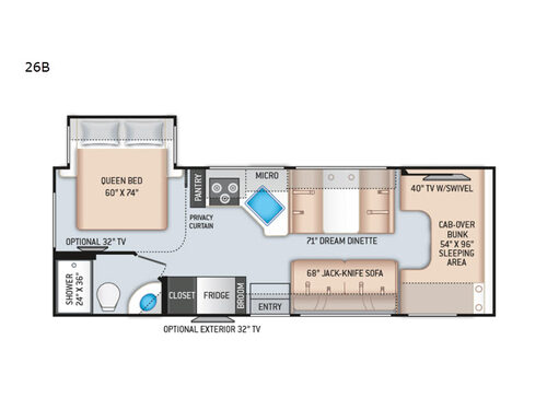 Chateau 26B Floorplan