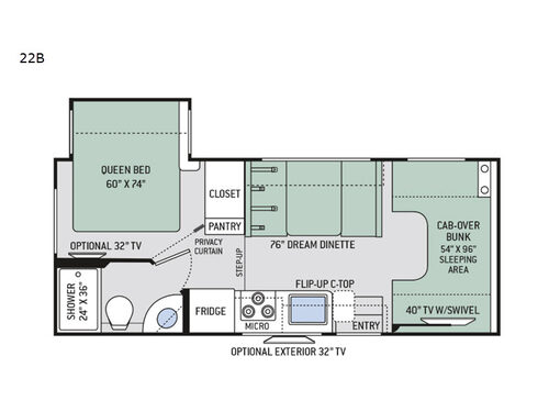 Four Winds 22B Floorplan