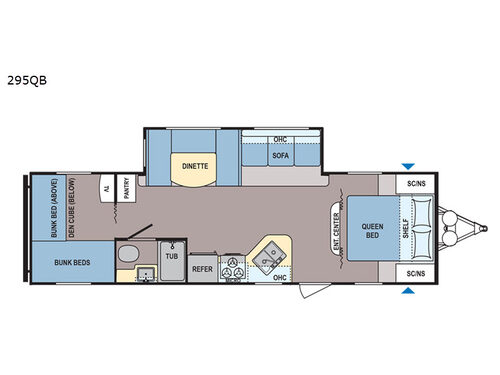 Coleman Lantern Series 295QB Floorplan