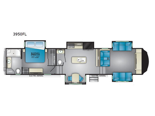 Bighorn 3950FL Floorplan