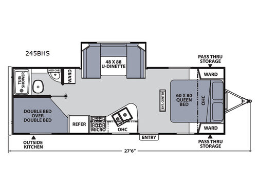 Apex Ultra-Lite 245BHS Floorplan