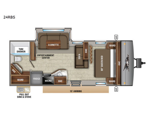 Jay Flight 24RBS Floorplan