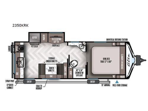 Alta 2350KRK Floorplan