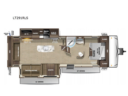 Open Range Light LT291RLS Floorplan