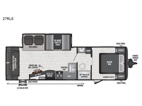 Hideout 27RLS Floorplan