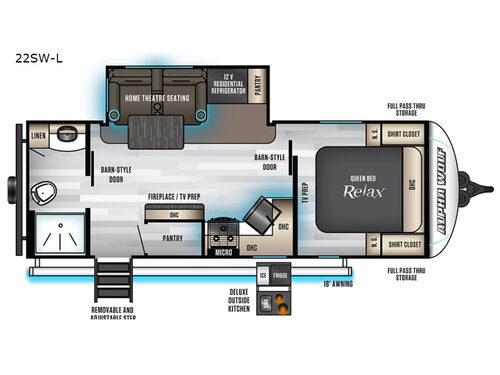 Cherokee Alpha Wolf 22SW-L Floorplan