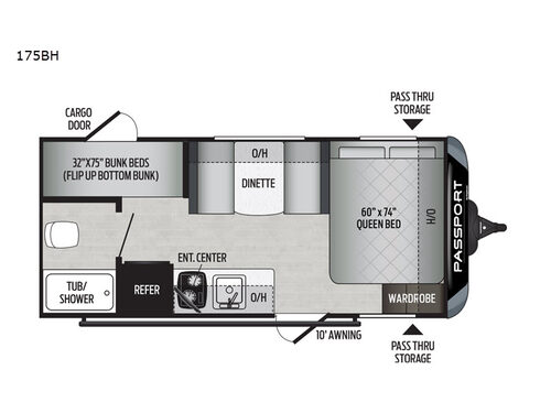 Passport 175BH SL Series Floorplan