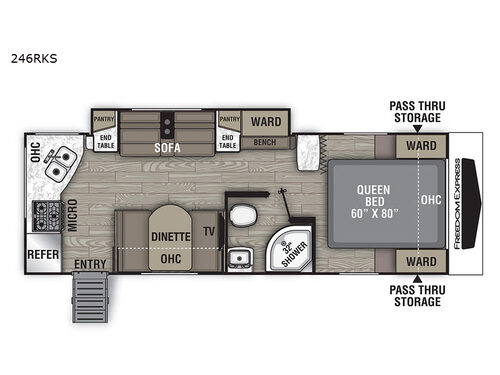 Freedom Express Ultra Lite 246RKS Floorplan