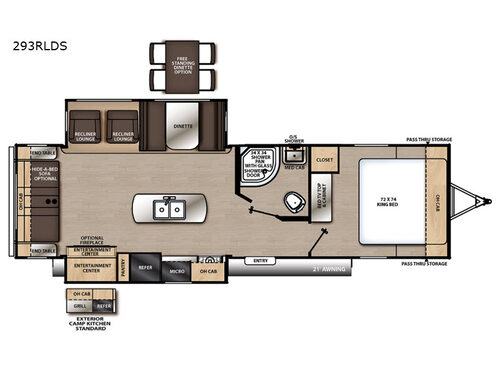 Catalina Legacy 293RLDS Floorplan