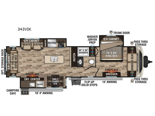 SportTrek Touring Edition 343VIK Floorplan