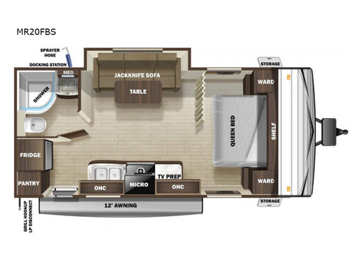 Mesa Ridge Conventional MR20FBS Floorplan
