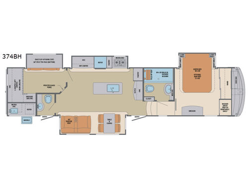 Columbus F374BH Floorplan