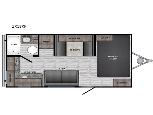 Zinger Lite ZR18RK Floorplan