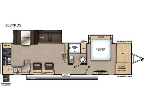 Catalina Legacy 303RKDS Floorplan