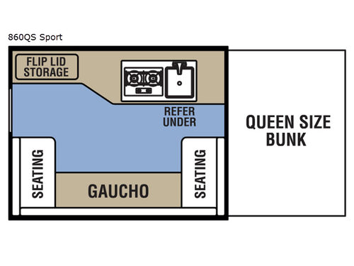 Clipper Camping Trailers 860QS Sport Floorplan