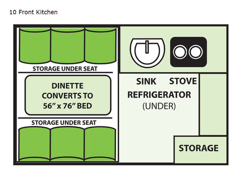 Ranger 10 Front Kitchen Floorplan