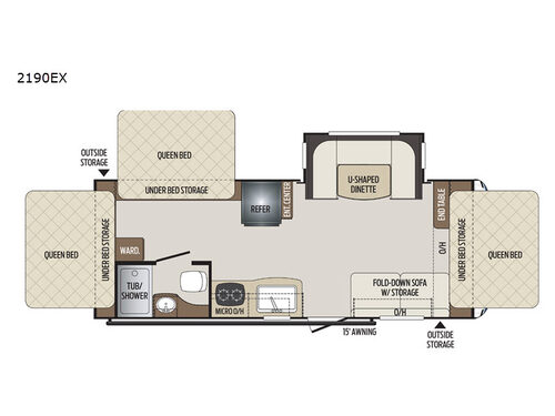 Bullet Crossfire 2190EX Floorplan