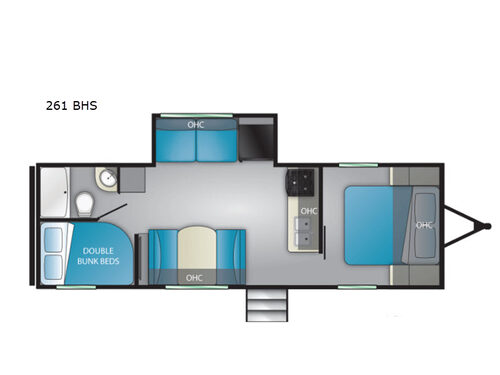 Trail Runner 261BHS Floorplan