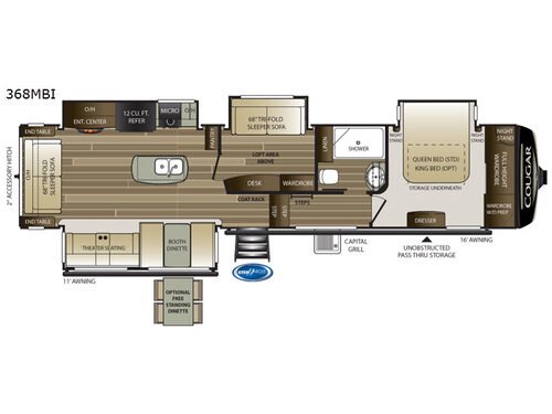 Cougar 368MBI Floorplan