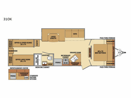 Shasta 31OK Floorplan