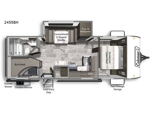Coleman Light 2455BH Floorplan