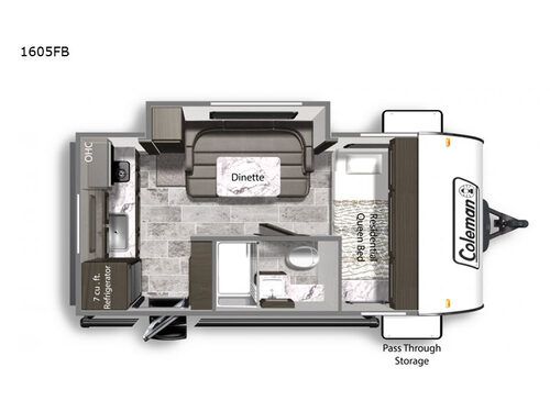 Coleman Light LX 1605FB Floorplan
