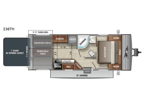 Jay Flight SLX 8 236TH Floorplan
