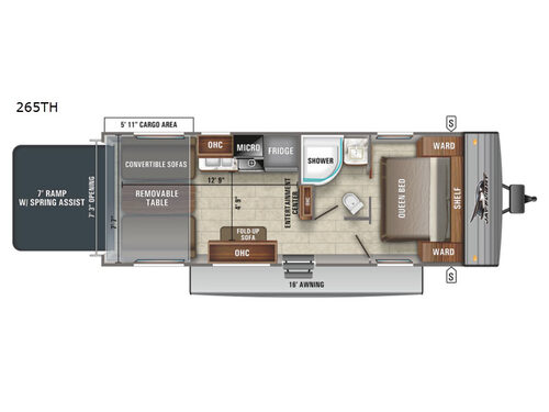 Jay Flight SLX 8 265TH Floorplan