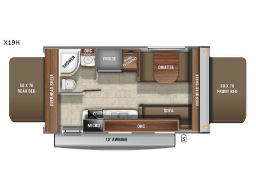 Jay Feather X19H Floorplan