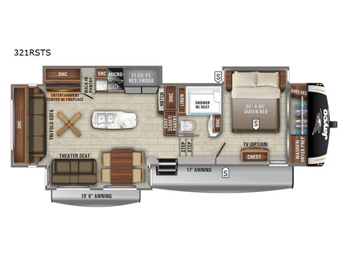 Eagle 321RSTS Floorplan