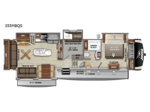 Eagle 355MBQS Floorplan
