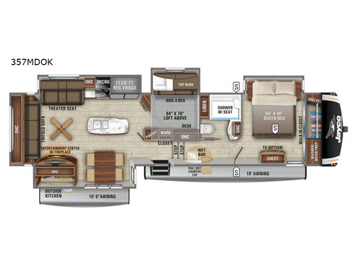 Eagle 357MDOK Floorplan