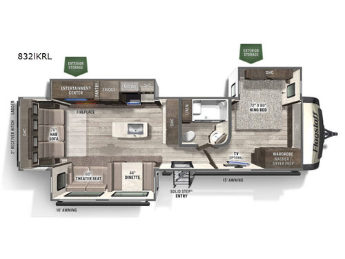 Flagstaff Classic 832lKRL Floorplan