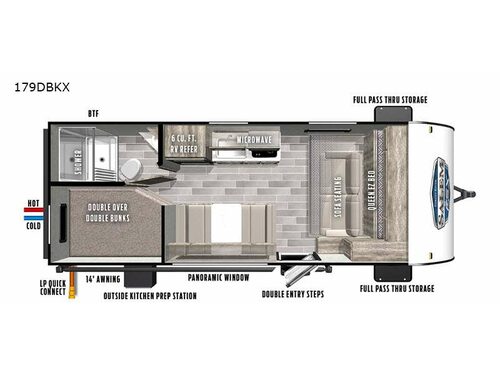 New 2021 Forest River RV Salem FSX 179DBKX Travel Trailer at Roth RV, Grand Rapids, MN