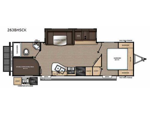 Catalina Legacy 263BHSCK Floorplan