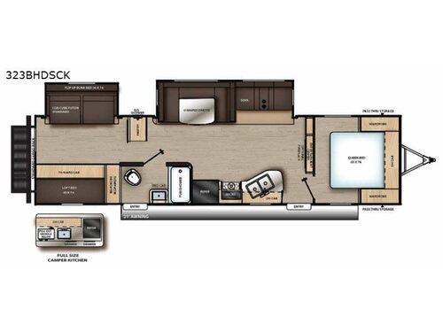 Catalina Legacy 323BHDSCK Floorplan