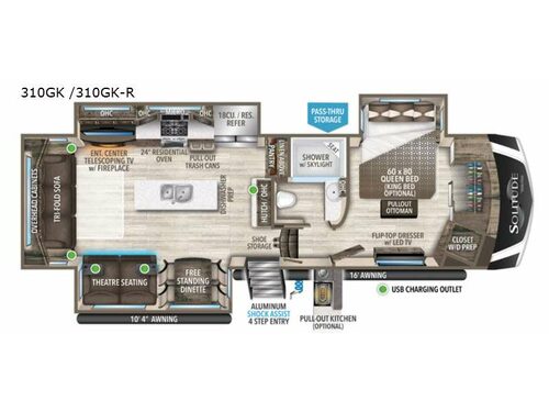 Solitude 310GK R Floorplan