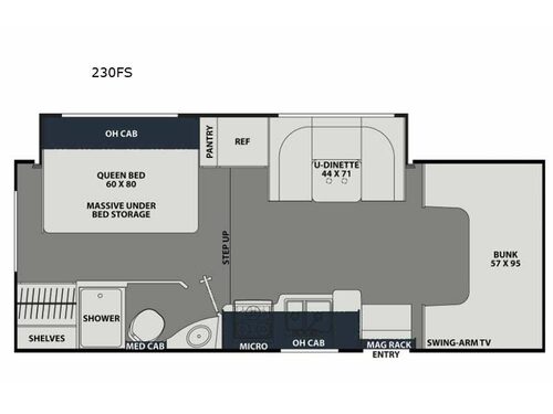 Leprechaun 230FS Ford 350 Floorplan