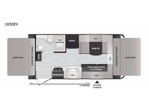 Bullet Crossfire 1650EX Floorplan