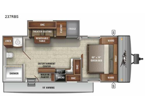 Jay Flight SLX 8 237RBS Floorplan