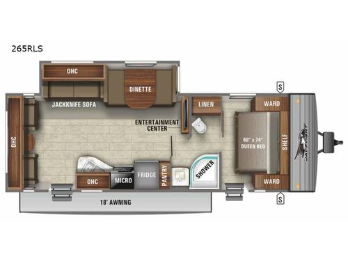 Jay Flight SLX 8 265RLS Floorplan