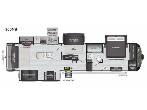 Avalanche 365MB Floorplan