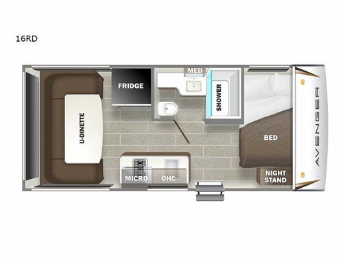 Avenger LT 16RD Floorplan