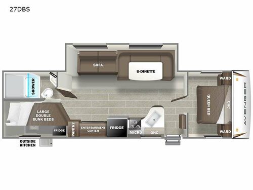Avenger 27DBS Floorplan