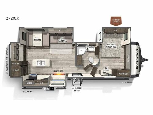 Rockwood Ultra Lite 2720IK Floorplan