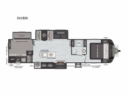 Sprinter Limited 341BIK Floorplan