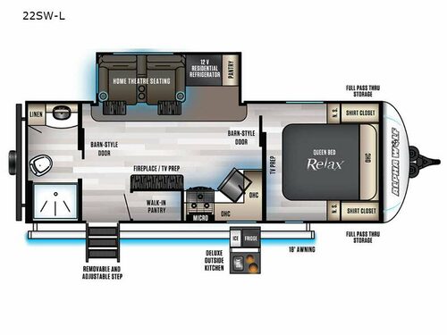 Cherokee Alpha Wolf 22SW-L Floorplan