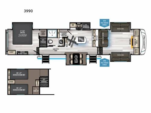Cherokee Arctic Wolf Suite 3990 Floorplan