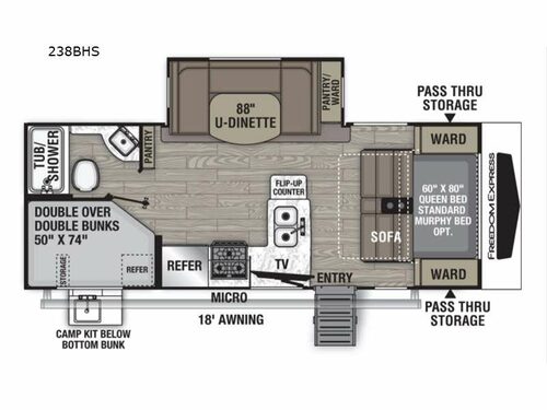 Freedom Express 238BHS Floorplan