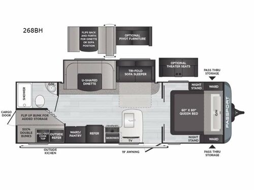 Passport SL 268BH Floorplan